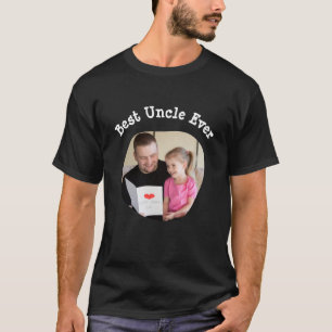 Best Uncle Ever upload your square family photo T-Shirt