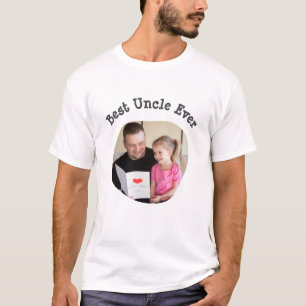 Best Uncle Ever upload your square family photo T-Shirt