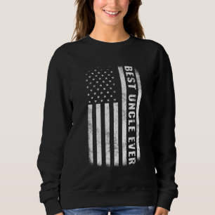 Best Uncle Ever Vintage American Flag Father's Day Sweatshirt