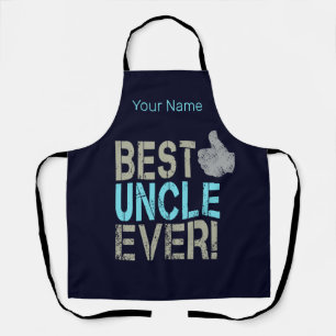 Best Uncle Ever Vintage Design With Thumb Up Apron