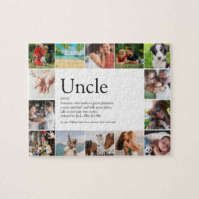 Best Uncle, Funcle Definition 14 Photo Jigsaw Puzzle (Horizontal)