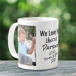 Best Uncle Photo Coffee Mug<br><div class="desc">Celebrate a beloved uncle with this custom photo and signature names design. You can add two photos of nieces and nephews, personalize the expression to "I Love You" or "We Love You, " and personalize his name. You can also add his nieces' and nephews' names and year (if you need...</div>