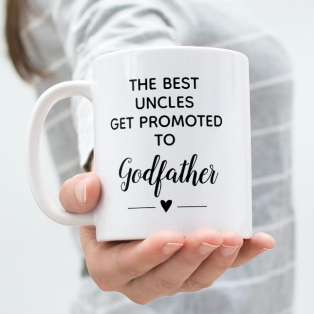 Best Uncles Get Promoted To Godfather Proposal Coffee Mug (Creator Uploaded)