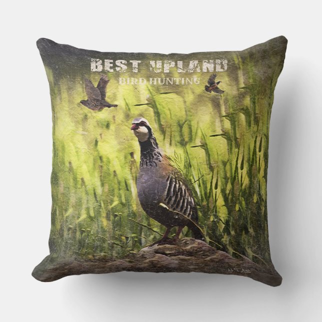 Best Upland Bird Hunting  Throw Pillow (Front)
