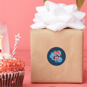 best valentine's gift classic round sticker