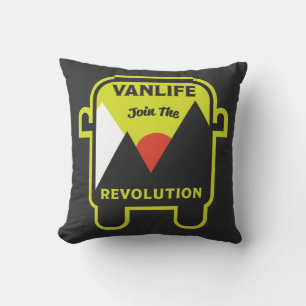 Best van life nomad throw pillow