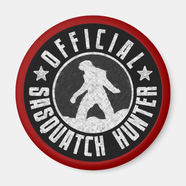 Best Version - OFFICIAL Sasquatch Hunter Design Magnet (Front)