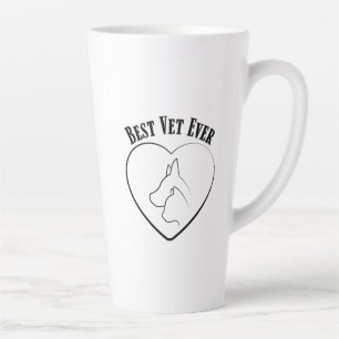 Best Vet Ever Veterinary Animal Doctor Care Dad Latte Mug