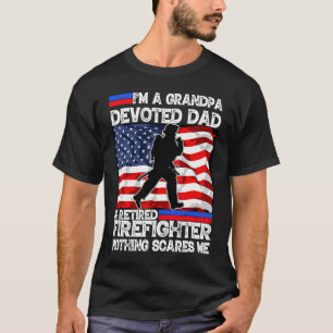 Best Veteran Firefighter Retired Grandpa Dad Fathe T-Shirt