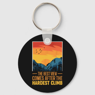Best View Comes After The Hardest Climb Mountain C Keychain