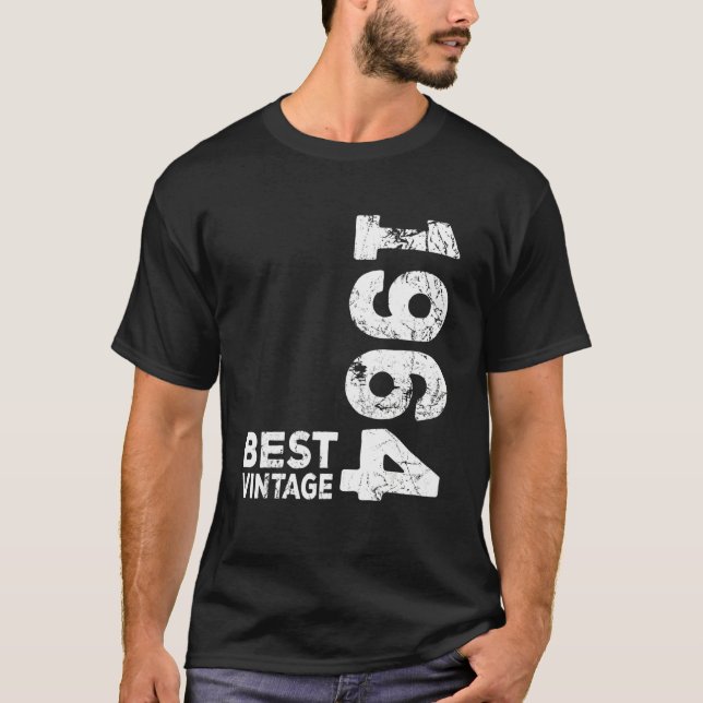Best Vintage 1964 Birthday T-Shirt (Front)