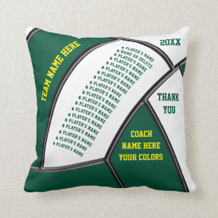 Best Volleyball Coach Gifts, ALL Player's Names Throw Pillow