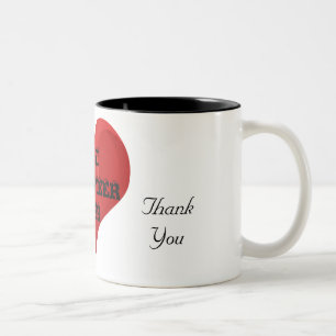 Best Volunteer Ever Thank You Love Heart Mug