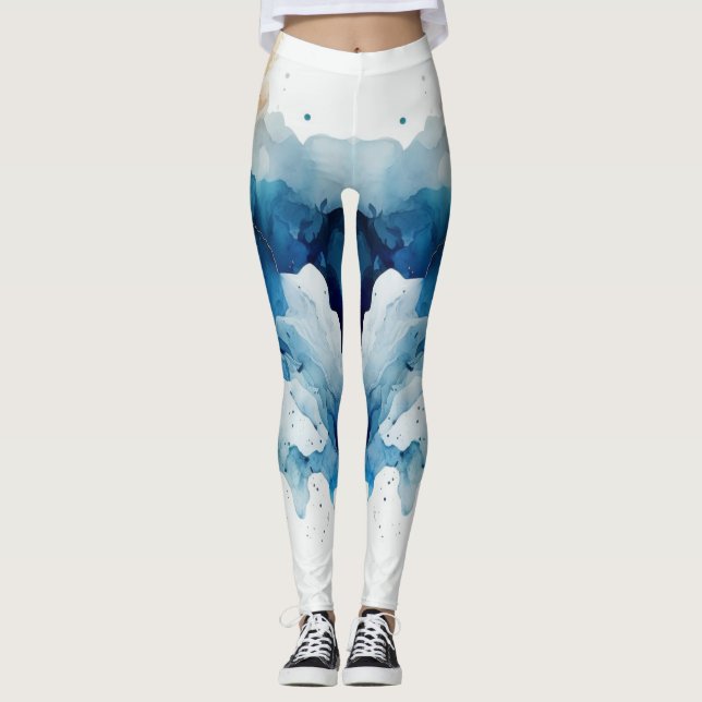 Best Watercolor Leggings for Cozy Days (Front)