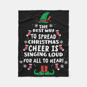 Best Way To Spread Christmas Cheer Fun Xmas Women Fleece Blanket
