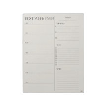 best week planner - MONDAY START