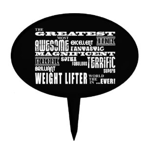 Best Weight Lifters : Greatest Weight Lifter Cake Topper