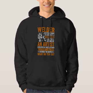 Best Welder In The World Funny Welding Design Hoodie