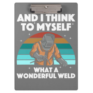 Best Welding Art Men Women Arc Welder Pipeliner Ir Clipboard