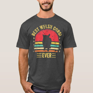 Best Welsh Corgi Ever Retro Funny Cute Corgi Dog T-Shirt