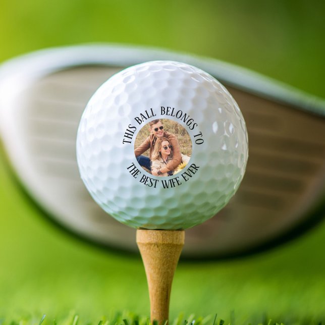 Best Wife Ever Photo Personalized Golf Balls (Creator Uploaded)