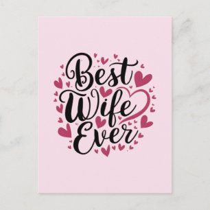 Best wife ever postcard