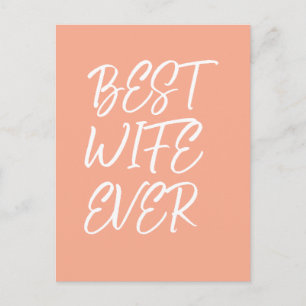 Best wife ever postcard