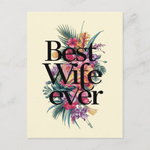 Best wife ever  postcard