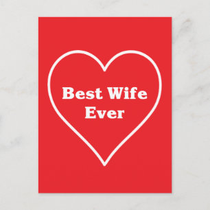 Best wife ever  postcard