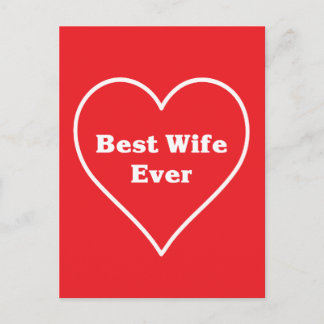Best wife ever  postcard