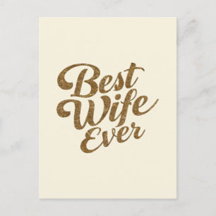 Best Wife Ever  Postcard