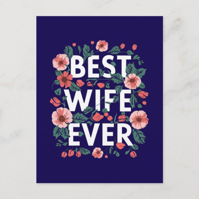 Best Wife ever  Postcard (Front)