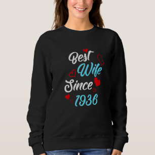 Best Wife Since 1936 Wedding Anniversary Sweatshirt