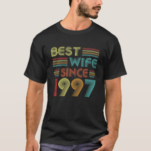 Best Wife Since 1997 Women Vintage 25Th Wedding An T-Shirt