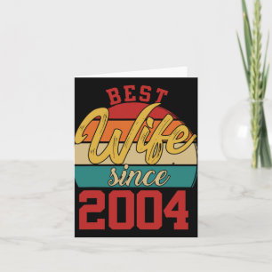 Best Wife Since 2004 Epic Couple 20th Wedding Anni Card