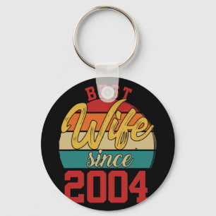 Best Wife Since 2004 Epic Couple 20th Wedding Anni Keychain