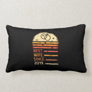 Best wife since 2019 retro vintage mother's day lumbar pillow