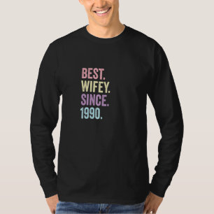 Best Wifey Since 1990 32nd Wedding Anniversary 32 T-Shirt