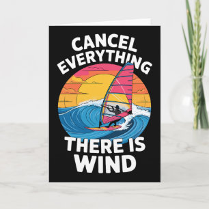 Best Windsurfing Art For Men Women Windsurf Wind S Card