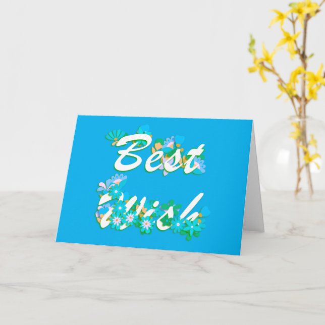 Best Wish Card (Yellow Flower)