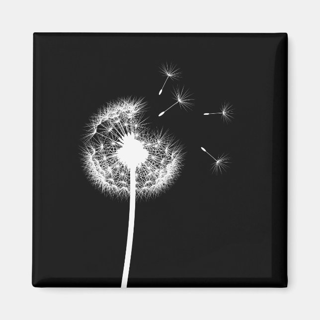 Best Wishes Dandelion Magnet (Front)