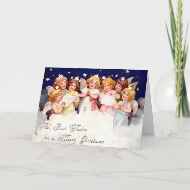 Best Wishes for a Merry Christmas Holiday Card (Front)