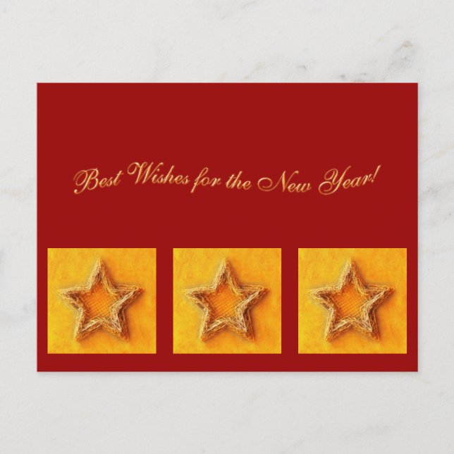 Best Wishes for the New Year!  - Postcard (Front)