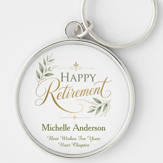 Best Wishes For Your Next Chapter Personalized Keychain (Front)