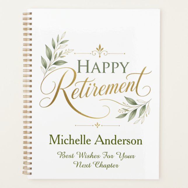 Best Wishes For Your Next Chapter Personalized Planner (Front)