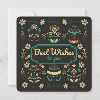 Best wishes greeting card