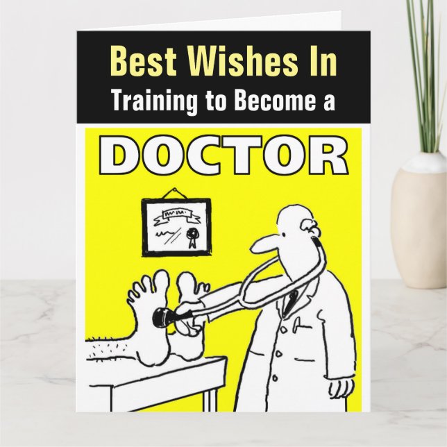Best Wishes in Training to Become a Doctor Card (Front)