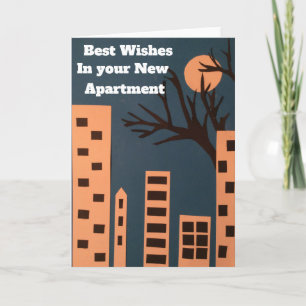 Best wishes in your new apartment card