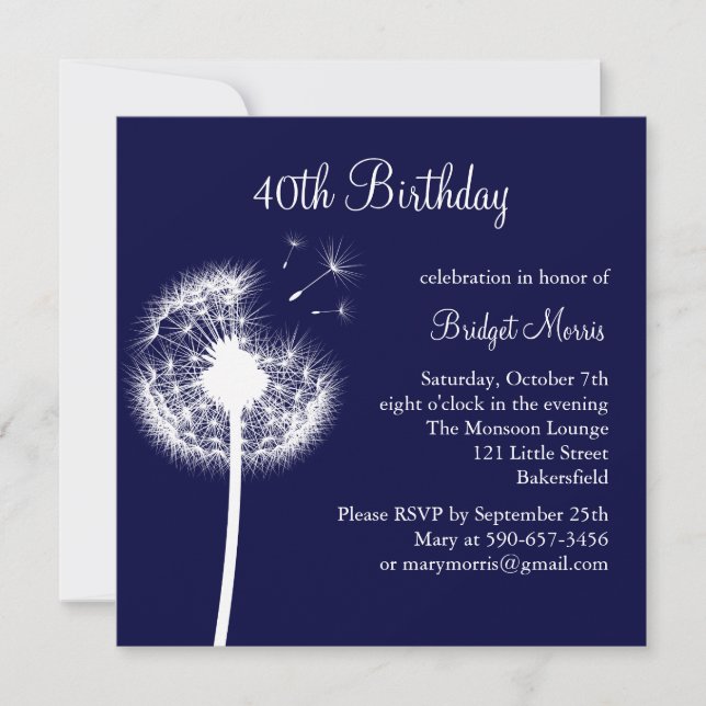 Best Wishes! Invitation (Front)