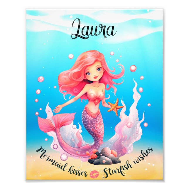 best wishes Mermaid poster (Front)